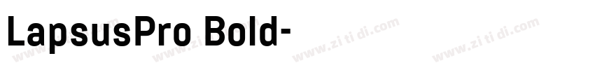 LapsusPro Bold字体转换